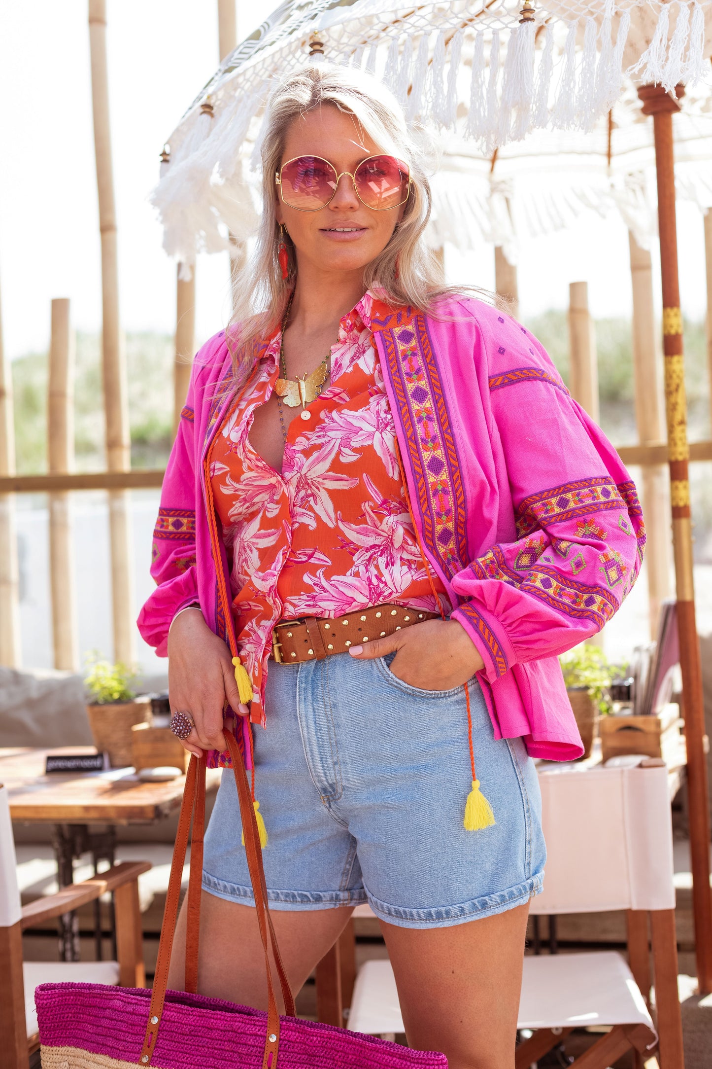 Fuchsia Flair Cardigan